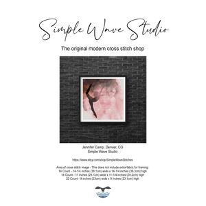 Gymnast Gymnastics Dance Dancer Counted Cross‎ Stitch Chart